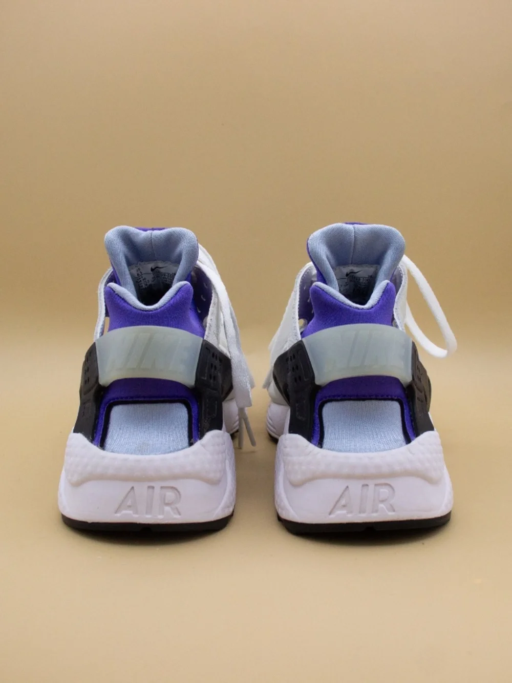 Nike Air Huarache Aluminum White Blue Athletic Shoes DH4439-100 Women's Size 8.5